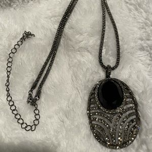 Fashion Black Stone Necklace